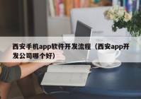 西安手机app软件开发流程（西安app开发公司哪个好）